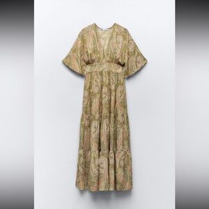 Zara paisley maxi dress